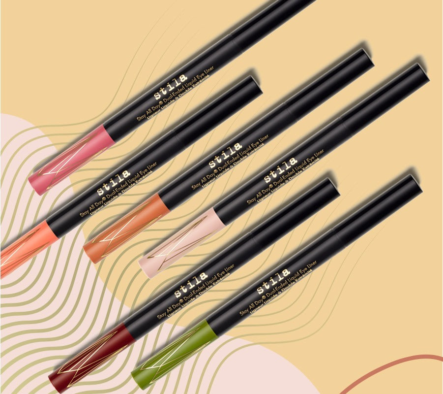 Dual-Ended Waterproof Liquid Eye Liner with Shimmer Micro