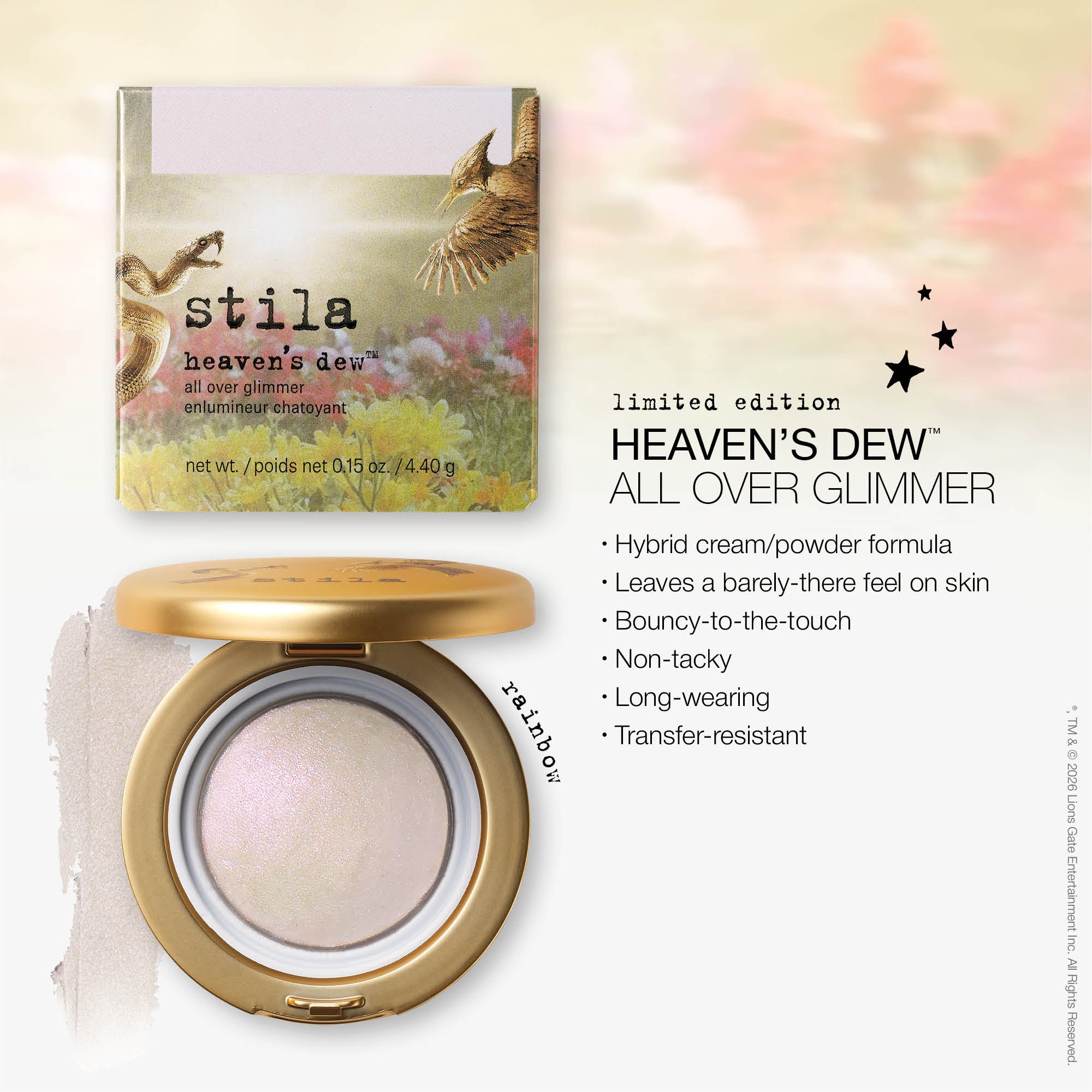 Heaven's Dew All Over Glimmer - Rainbow