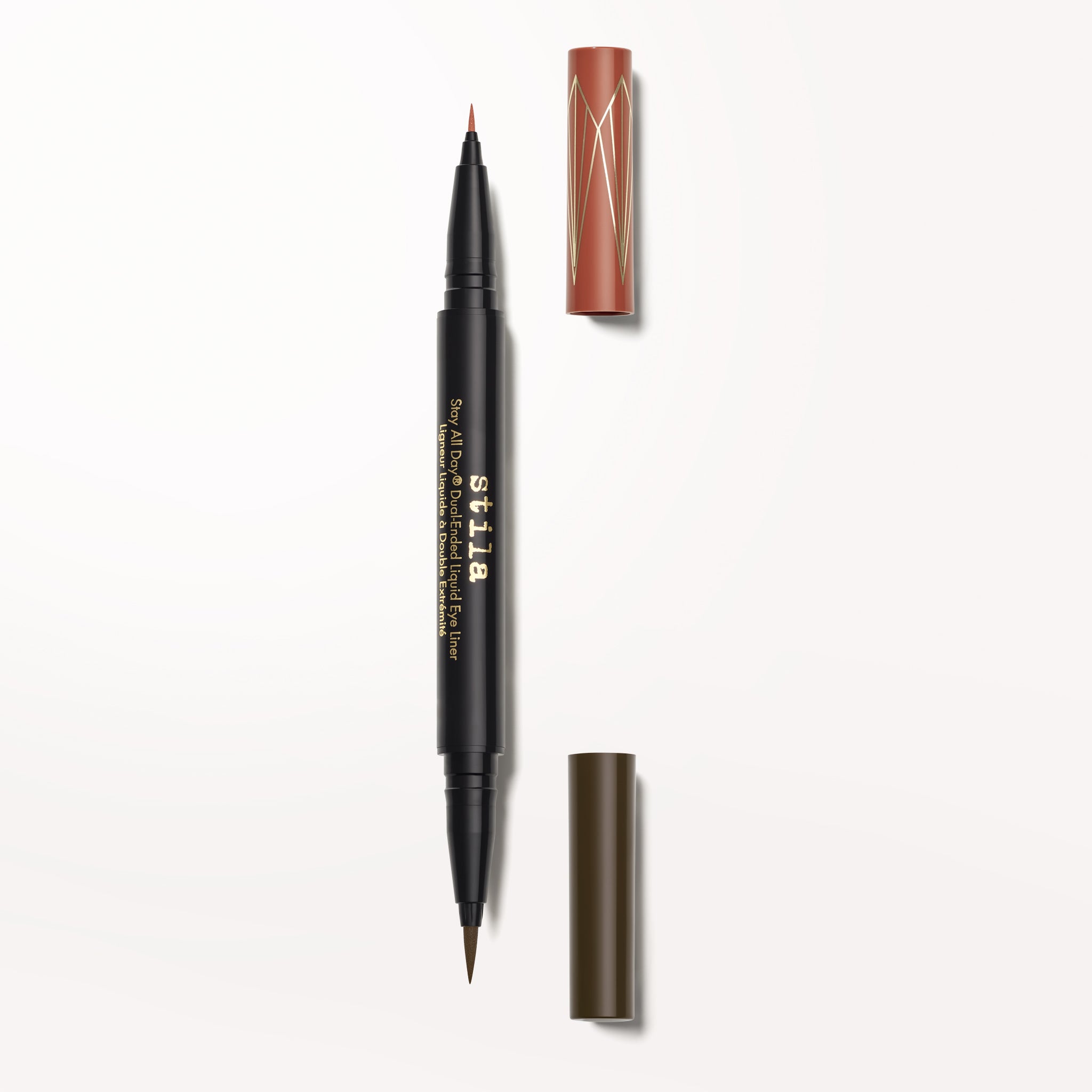 Stila Stay All Day Dual Ended Waterproof Liquid Eye Liner - Dark Brown